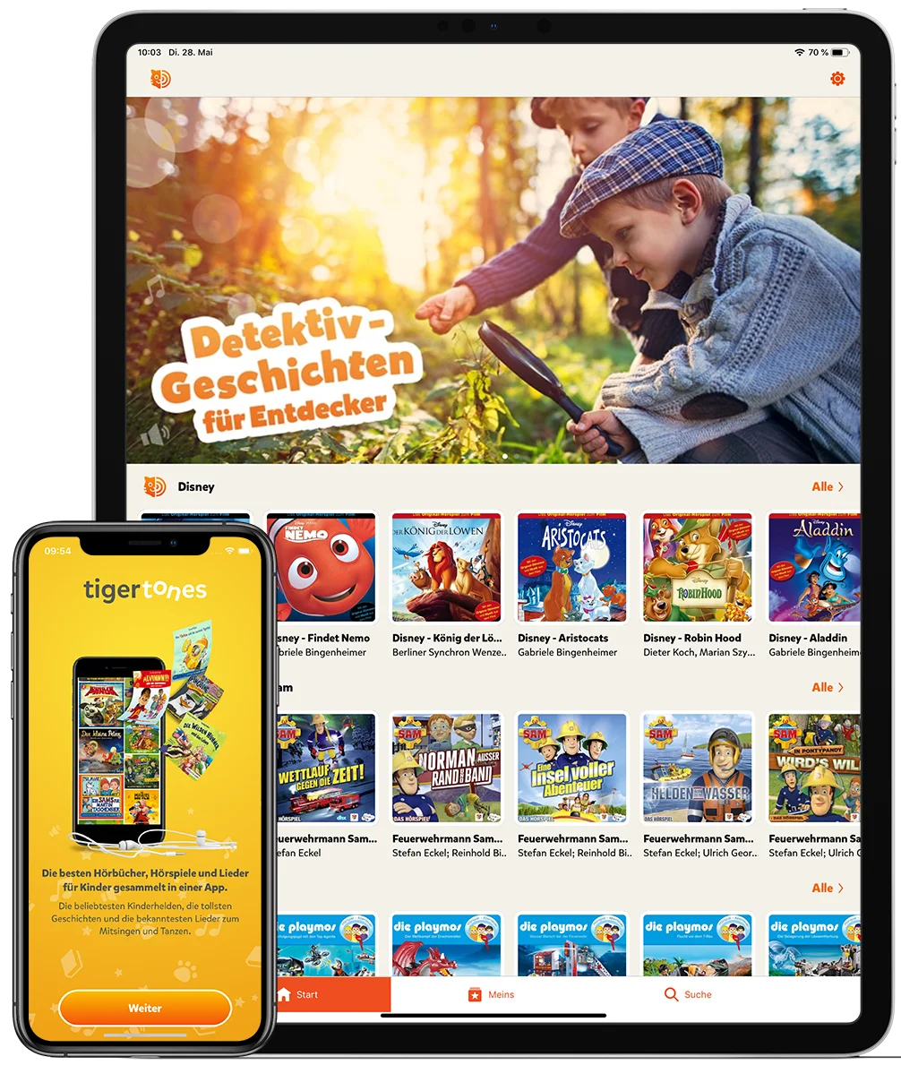 tigermedia tigertones Hörbuch- und Musik-App für Kinder